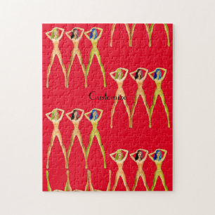 Puzzle 3 femmes à long pattes debout Thunder_Cove