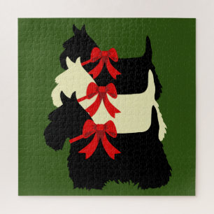 Puzzle 3 silhouette noire écossaise Terrier /1014 pièce