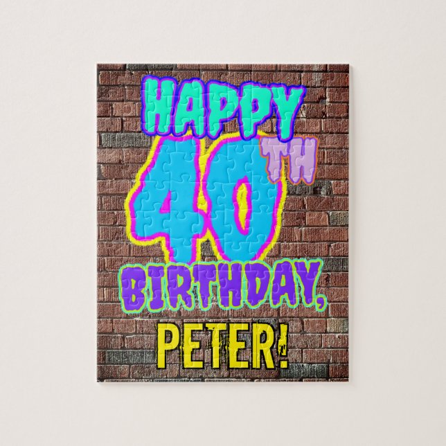 Puzzle 40e anniversaire ~ Amusant, Graffiti urbain inspir (Vertical)