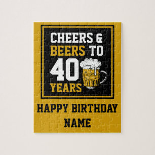 Puzzle 40e anniversaire Cheers & Bières à 40 ans