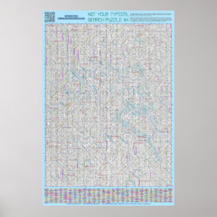 PUZZLE #4: Misspelled - Standard Solved Poster