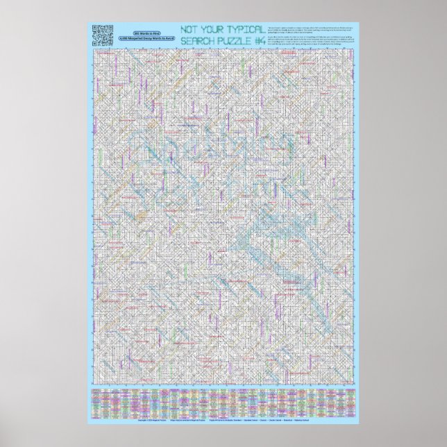 PUZZLE #4: Misspelled - Standard Solved Poster (Front)
