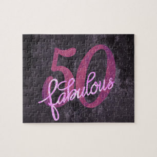 Puzzle 50 et fabuleux   Pink and Purple Jewel Tone Party