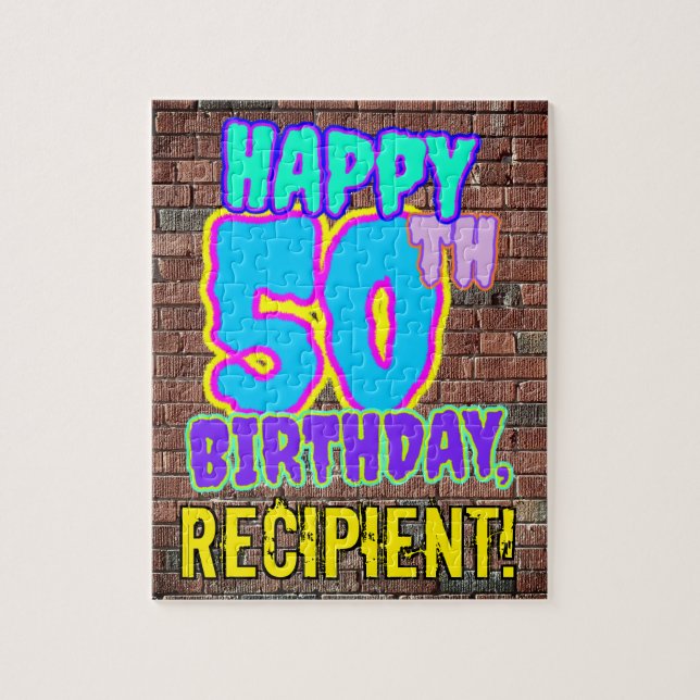 Puzzle 50e anniversaire ~ Amusant, Graffiti urbain inspir (Vertical)