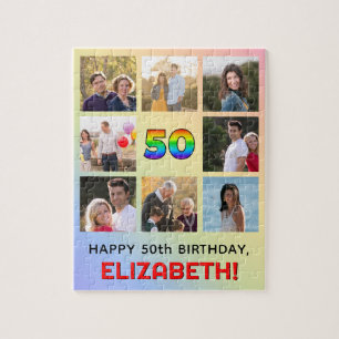 Puzzle 50e anniversaire : Arc en ciel amusant #, Nom pers