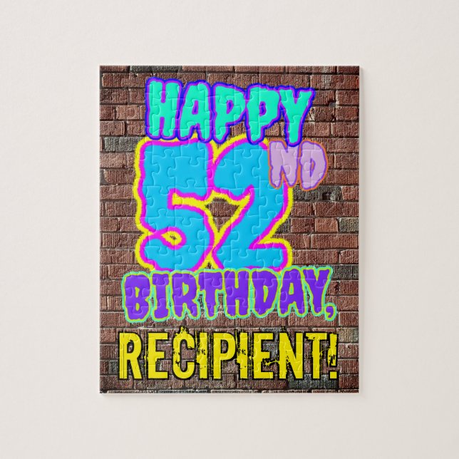 Puzzle 52e anniversaire ~ Amusant, Graffiti urbain inspir (Vertical)