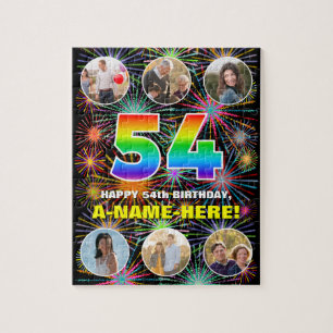 Puzzle 54e anniversaire : Arc en ciel amusant #, Nom pers