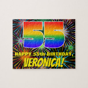 Puzzle 55e anniversaire : Feu d'artifice festif amusant e