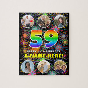 Puzzle 59e anniversaire : Arc en ciel amusant #, Nom pers