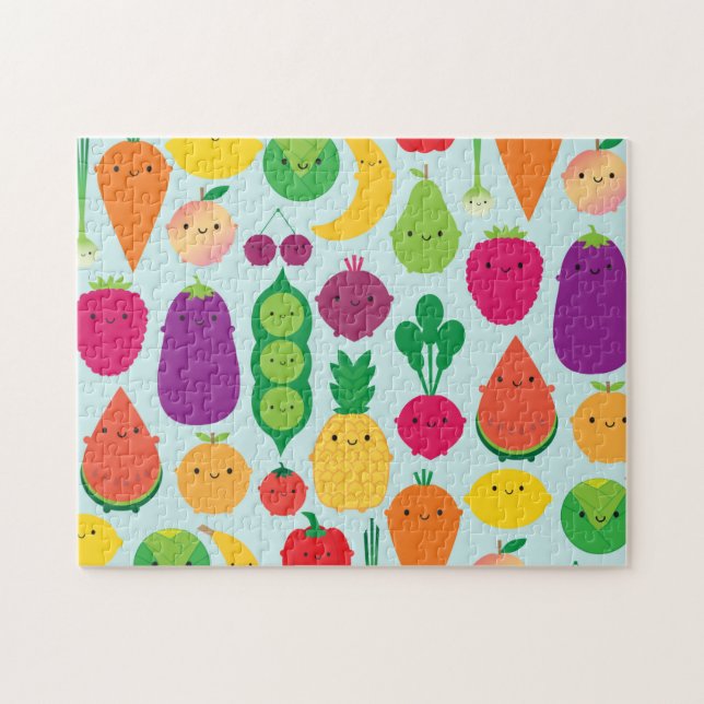 Puzzle 5 des fruits et légumes de jour (Horizontal)