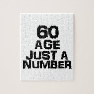 Puzzle 60 Âge Un Nombre De Designs Anniversaires