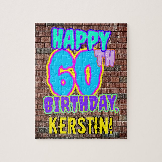 Puzzle 60e anniversaire ~ Amusant, Graffiti urbain inspir (Vertical)