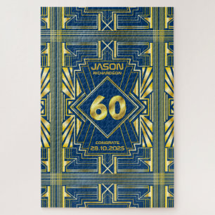 Puzzle 60e anniversaire Art Déco Gold Blue Great Gatsby