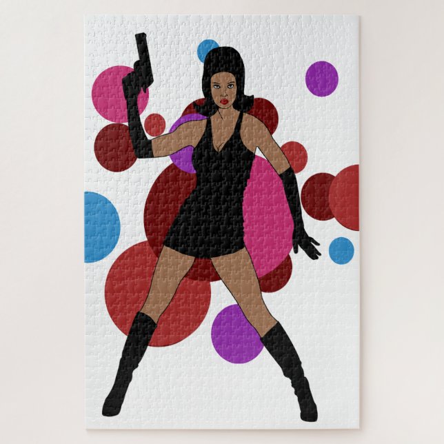Puzzle 60s Spy Girl (Vertical)