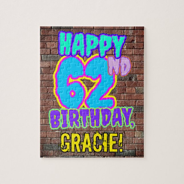 Puzzle 62e anniversaire ~ Amusant, Graffiti urbain inspir (Vertical)
