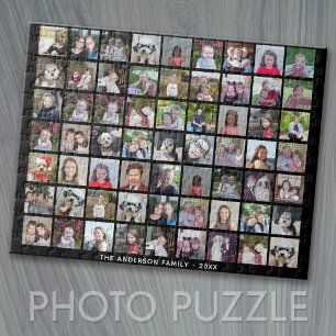 Puzzle 63 Grille de collage photo carrée avec texte - noi
