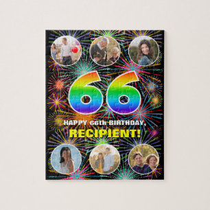 Puzzle 66e anniversaire : Arc en ciel amusant #, Nom pers
