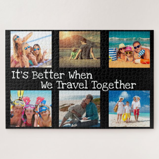 Puzzle 6 Collage de photos de vacances Mieux voyager ense (Horizontal)