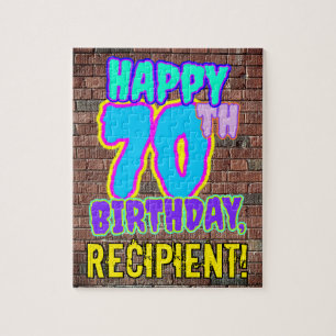 Puzzle 70e anniversaire ~ Amusant, Graffiti urbain inspir