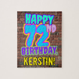 Puzzle 72e anniversaire ~ Amusant, Graffiti urbain inspir