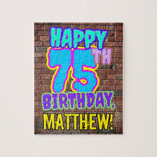 Puzzle 75e anniversaire ~ Amusant, Graffiti urbain inspir (Vertical)