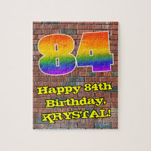Puzzle 84e anniversaire : Arc en ciel inspiré par les gra