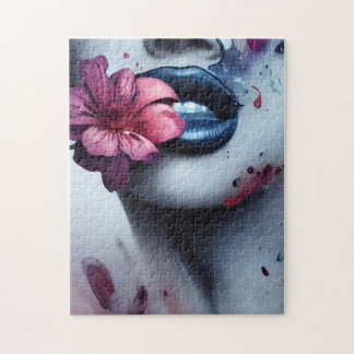 Puzzle 8,9 cm x 12,7 cm Tarjeta de agradecimiento plana