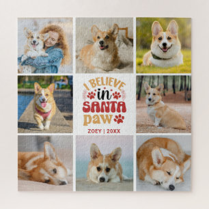 Puzzle 8 Photo Collage Je Crois En Père Noël Paw Nom Et D