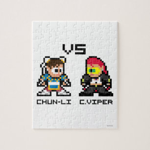 Puzzle 8bit Chun-Li CONTRE C.Viper