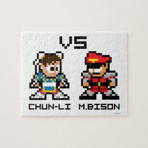 Puzzle 8bit Chun-Li CONTRE M.Bison