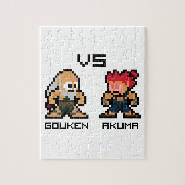 Puzzle 8bit Gouken CONTRE Akuma (Vertical)