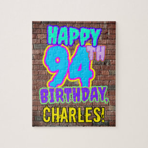 Puzzle 94e anniversaire ~ Amusant, Graffiti urbain inspir