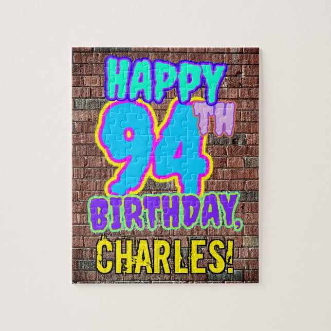Puzzle 94e anniversaire ~ Amusant, Graffiti urbain inspir (Vertical)