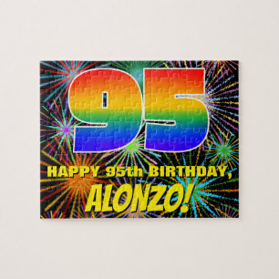 Puzzle 95e anniversaire : Feu d'artifice festif amusant e