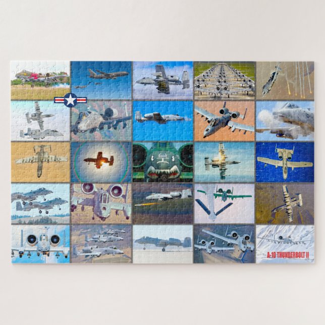 PUZZLE A-10 THUNDERBOLT II "MONTAGE" (Horizontal)
