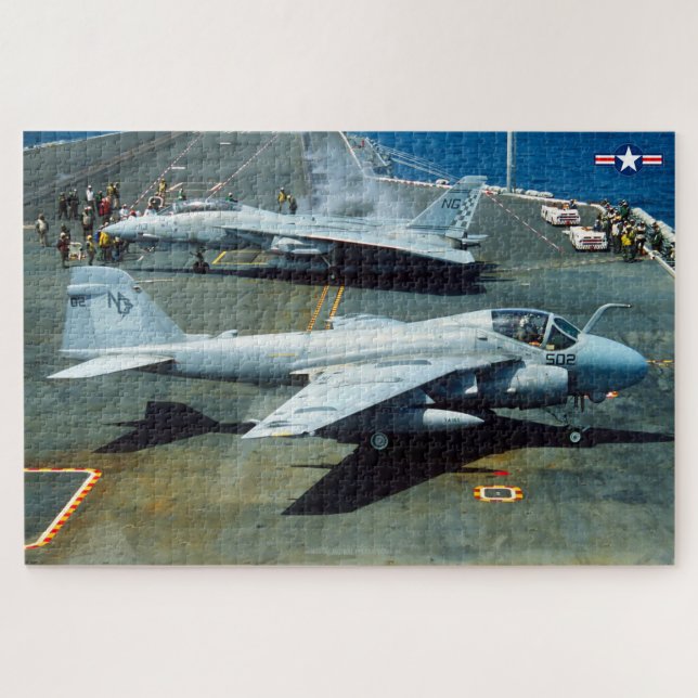 Puzzle A-6E INTRUDER et F-14 TOMCAT (20x30 POUCES) (Horizontal)