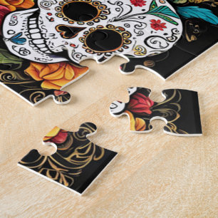Puzzle à crâne de sucre - Día de Muertos Cadeau
