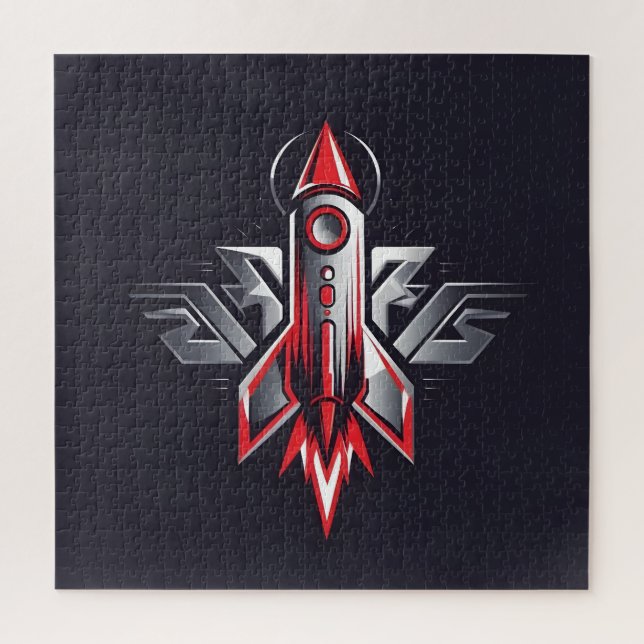 Puzzle à explosion de fusée (Vertical)