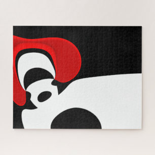 Puzzle À M. Redd : Noir, blanc et rouge Abstraits