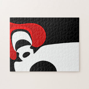Puzzle À M. Redd : Noir, blanc et rouge Abstraits
