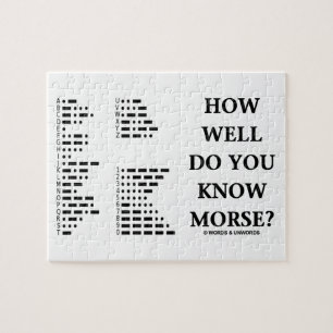 Puzzle À quel point connaissez-vous Morse ? (Code Morse
