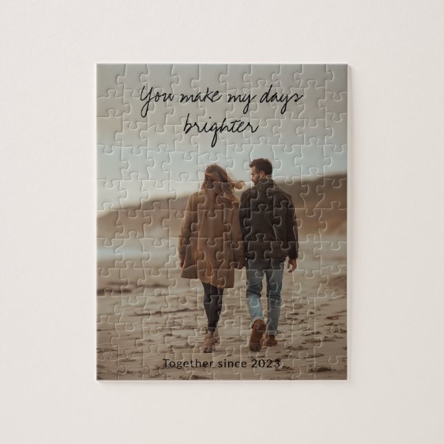 Puzzle A Secret Message of Love – Personalized Valentine (Vertical)