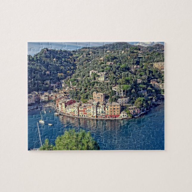 Puzzle A View to Portofino, Italia - 8x10 - 100 pcs. (Horizontal)