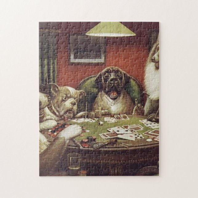 Puzzle A Waterloo - Chiens Jouant Au Poker - Cassius Cool (Vertical)