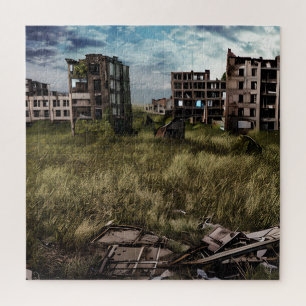 Puzzle Abandonné Bâtiments Apocalyptiques Post Urbains