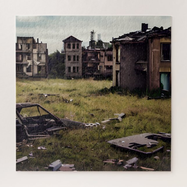 Puzzle Abandonné | Bâtiments Apocalyptiques Post Urbains (Vertical)