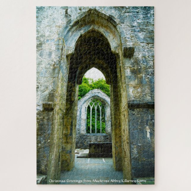 Puzzle Abbaye de Killarney Muckross. Kerry Irlande. Jigsa (Vertical)