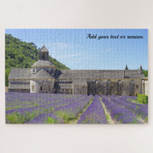Puzzle Abbaye Notre-Dame de Senanque et champ de lavande,