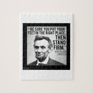 Puzzle Abe Lincoln & Citation "Stand Firm"