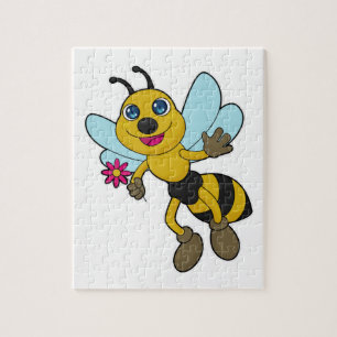 Puzzle Abeille à fleurs